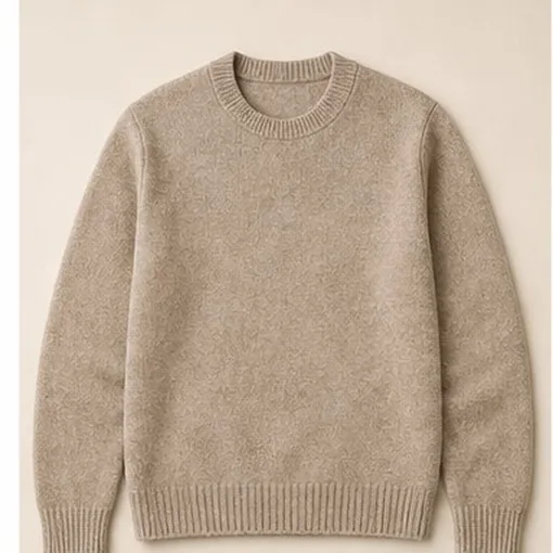 7-Gauge Lambswool Crew — Large
