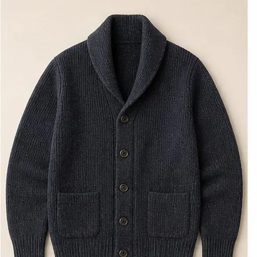 Shawl-Collar Cardigan — Medium